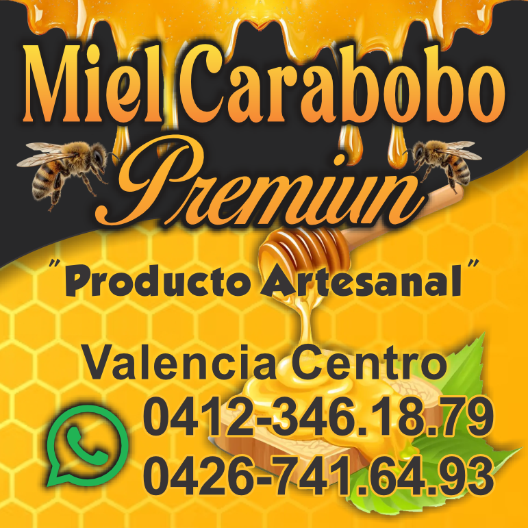 Etiqueta Miel Carabobo Premium - Producto artesanal